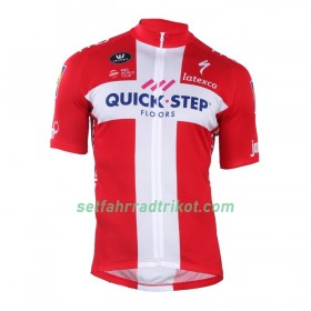 Radtrikot kurzarm 2018-Radtrikot kurzarm 2019 Quick Step Dänischer Meister